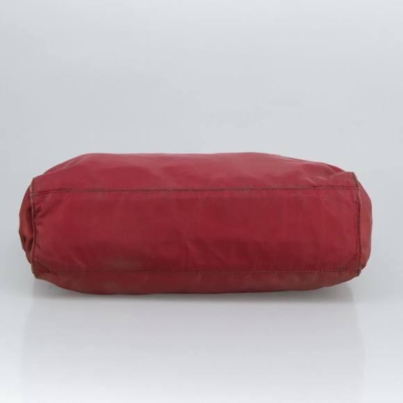 PRADA Hand Bag Nylon Red Silver Auth 97439 - Picture 5 of 16